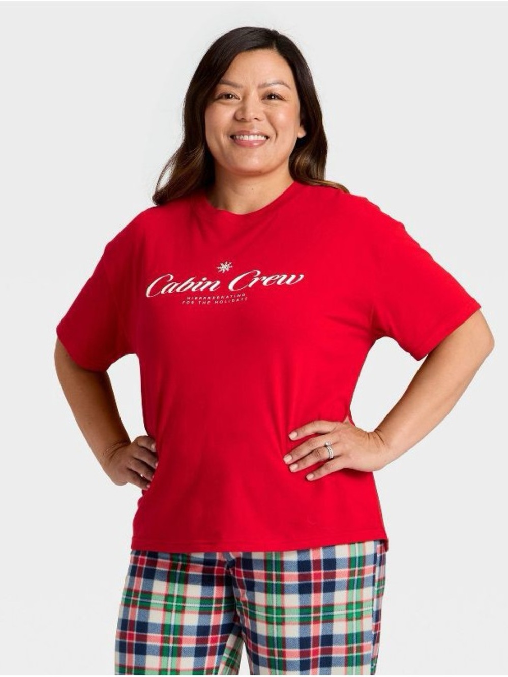 Red Graphic Tee Cabin Crew - Women